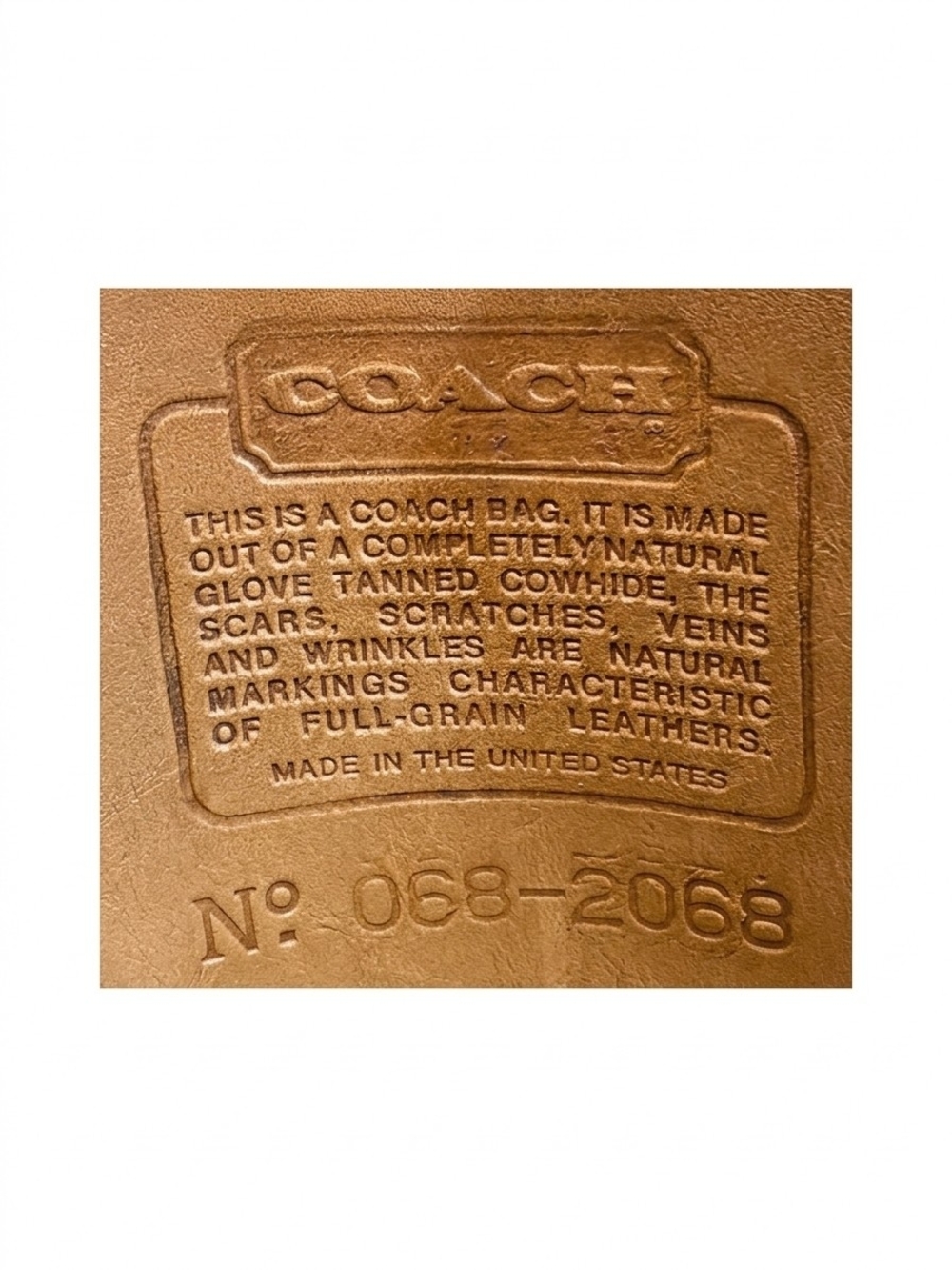 Vintage Coach Leather Half Moon Turnlock Crossbody Bag – British Tan - Picture 6 of 6